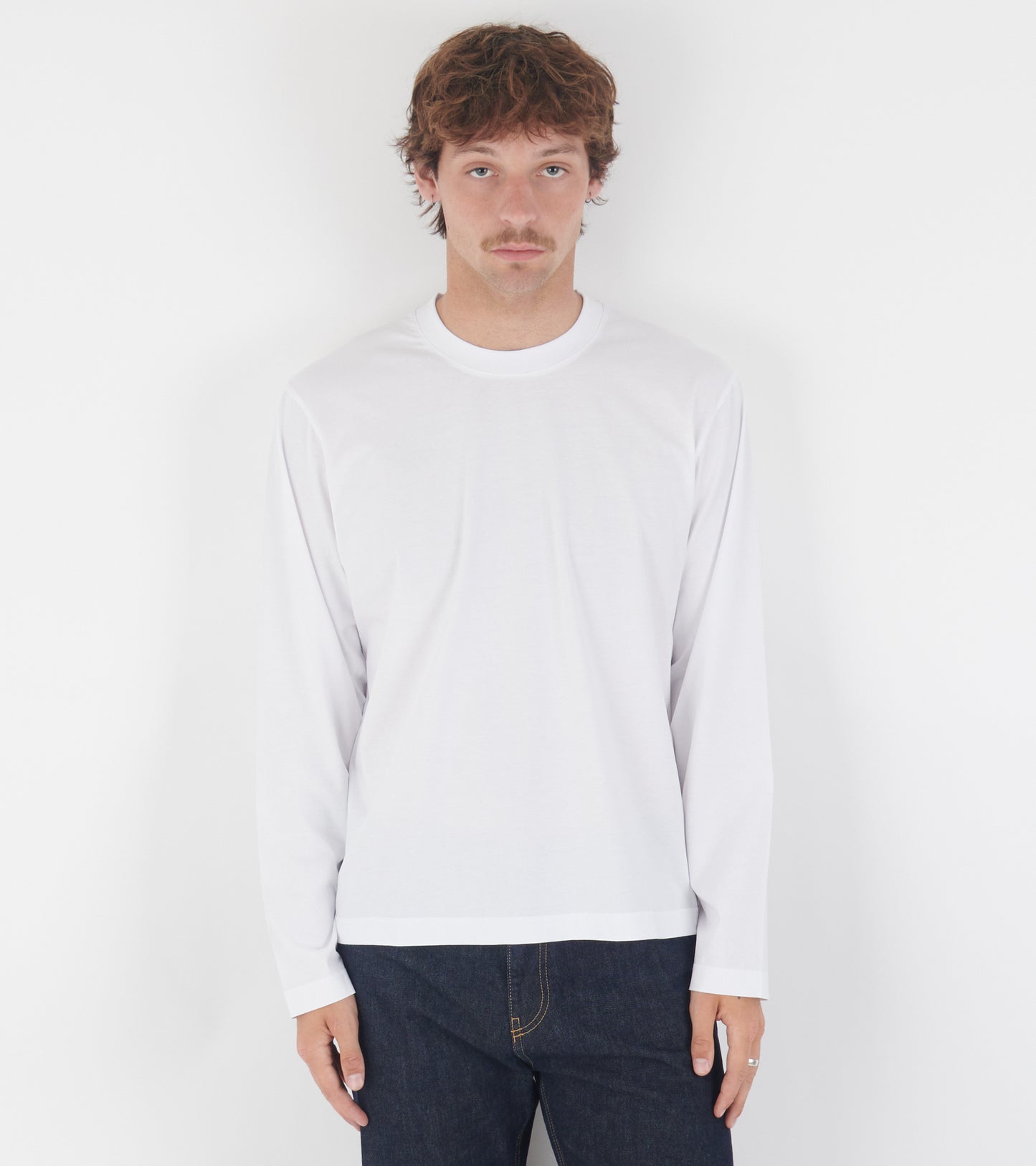 Seam Tee LS White