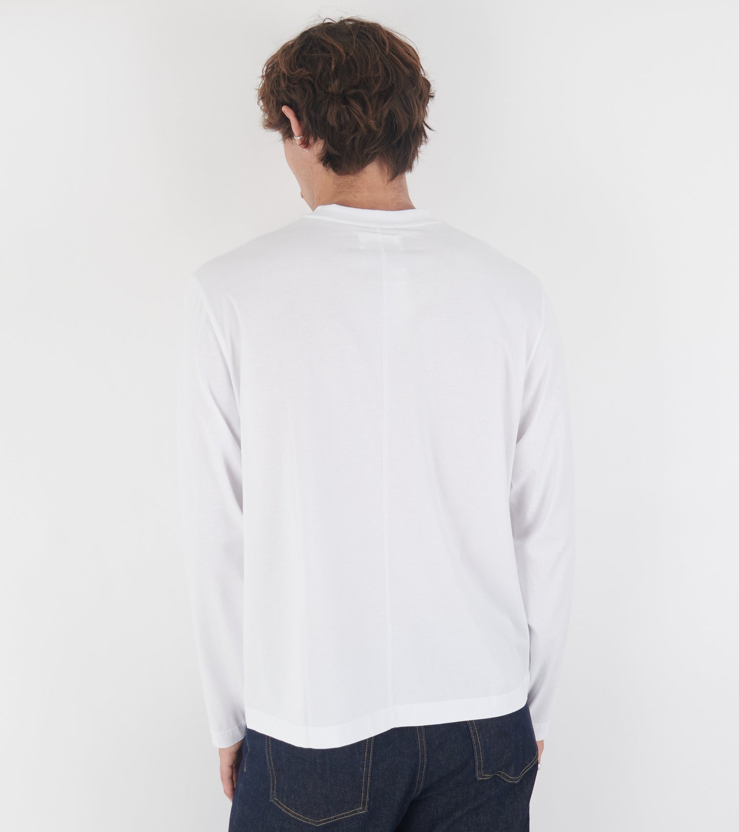 Seam Tee LS White