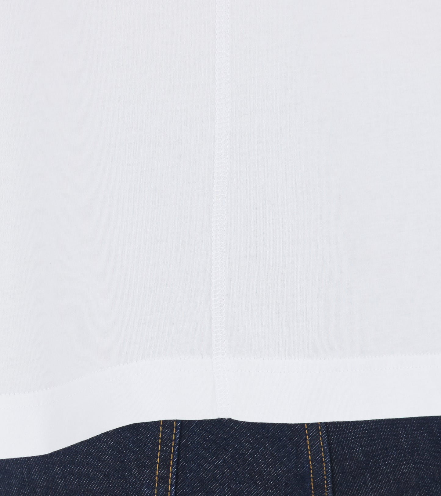 Seam Tee LS White