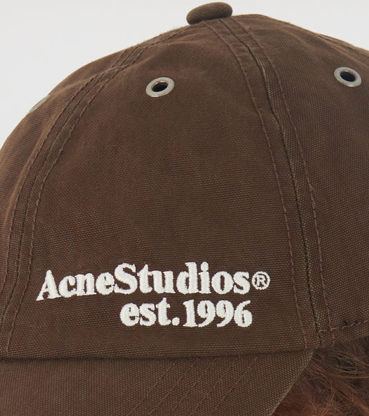 Waxed Logo Cap Brown