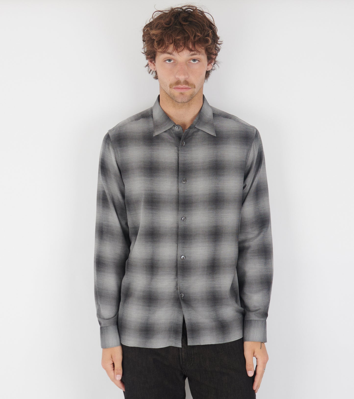 Volume Shirt Cash Check Charcoal