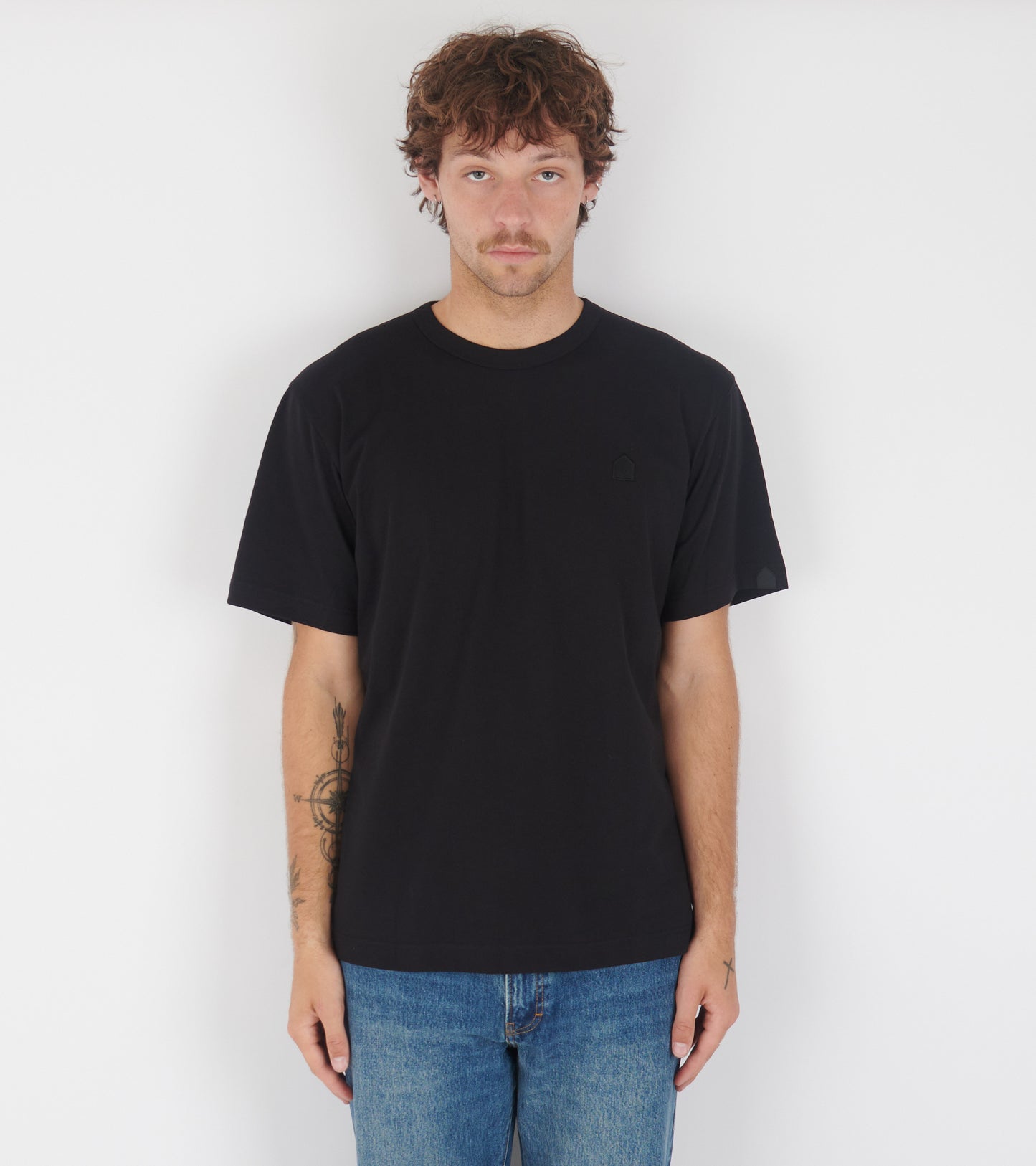 Football Back Print T-shirt Black