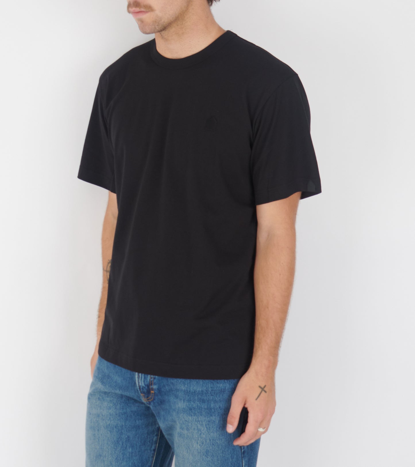 Football Back Print T-shirt Black