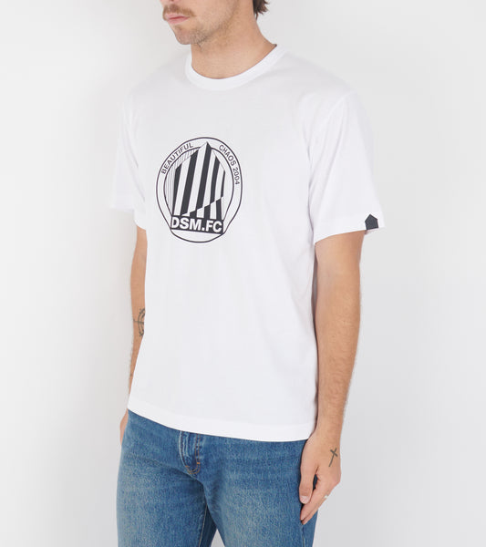 Large Emblem Print T-shirt White