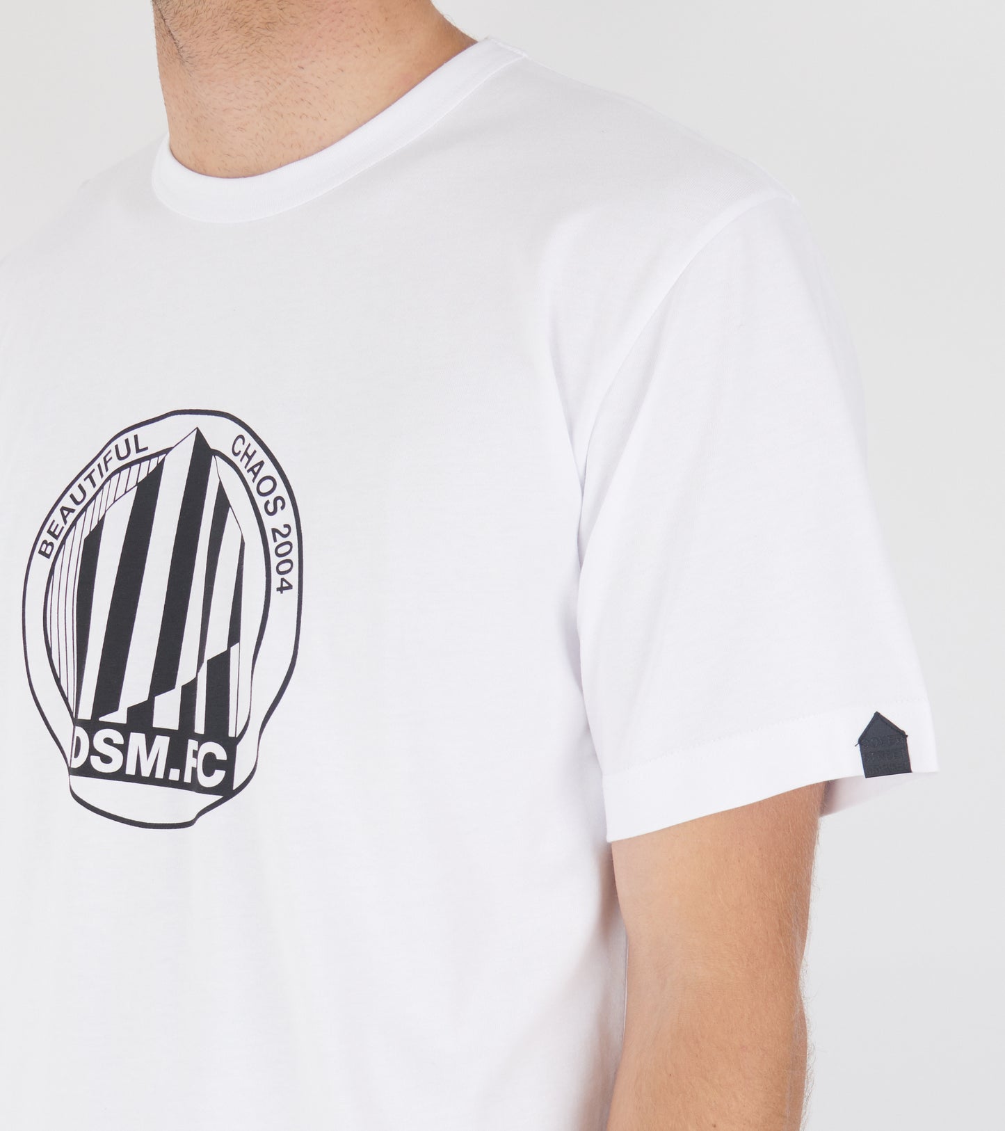 Large Emblem Print T-shirt White