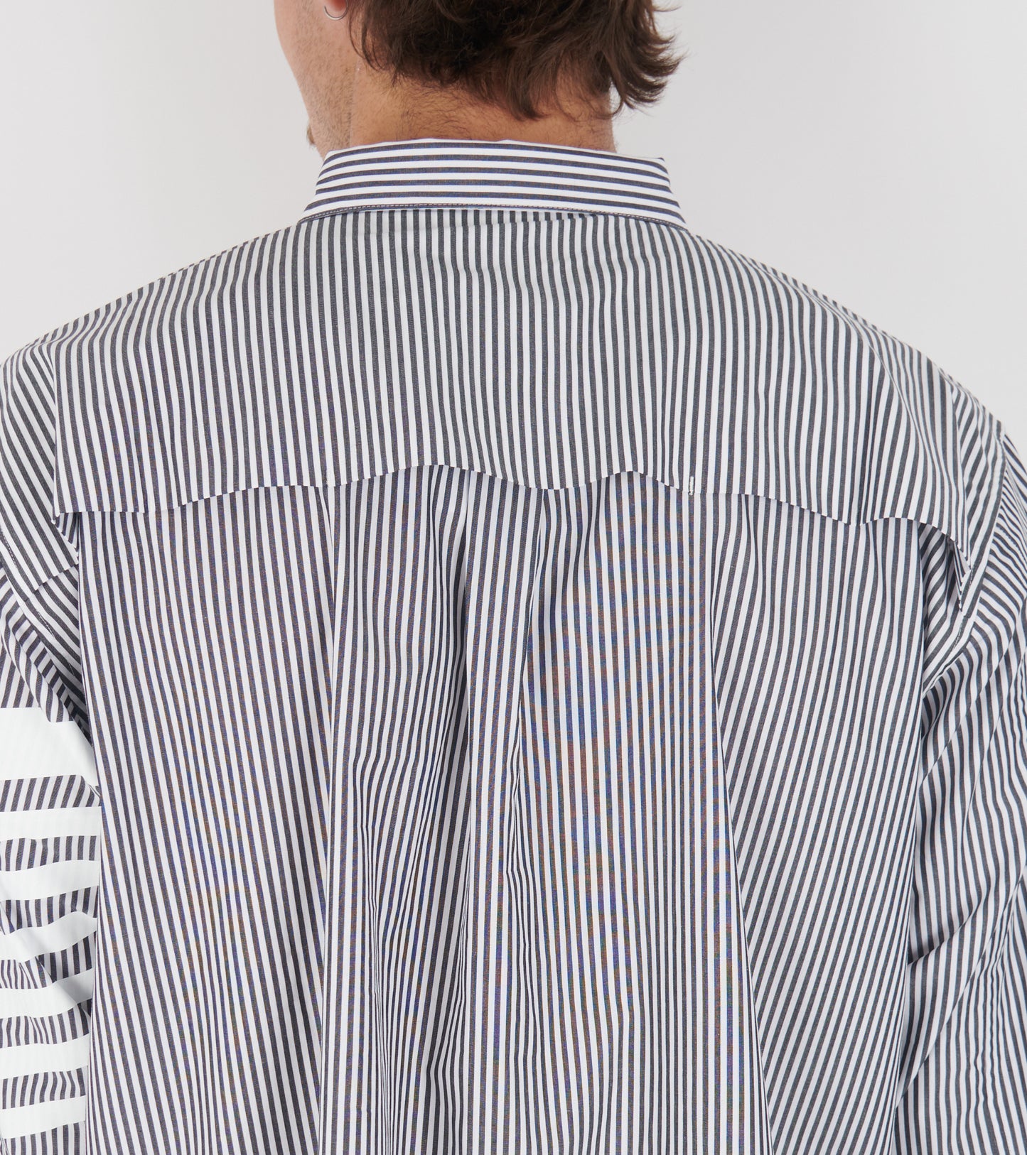 Printed Striped Shirt Black/White