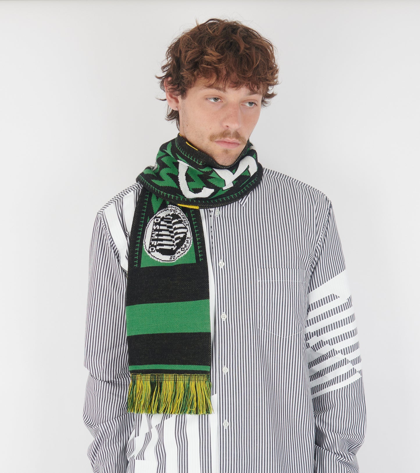Chaos Football Scarf Black/Green/Yellow/White