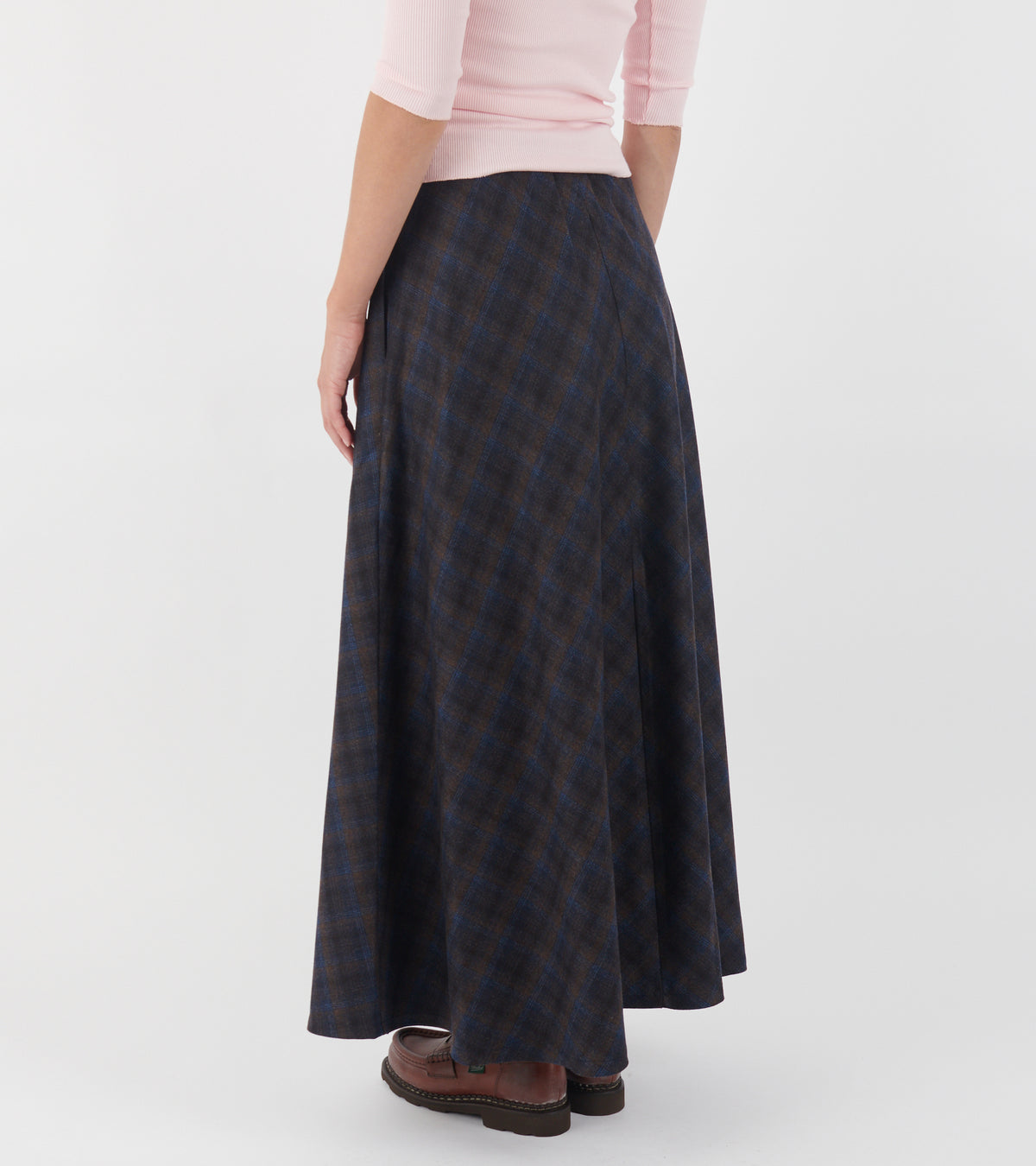 Maya Skirt Check Bleu
