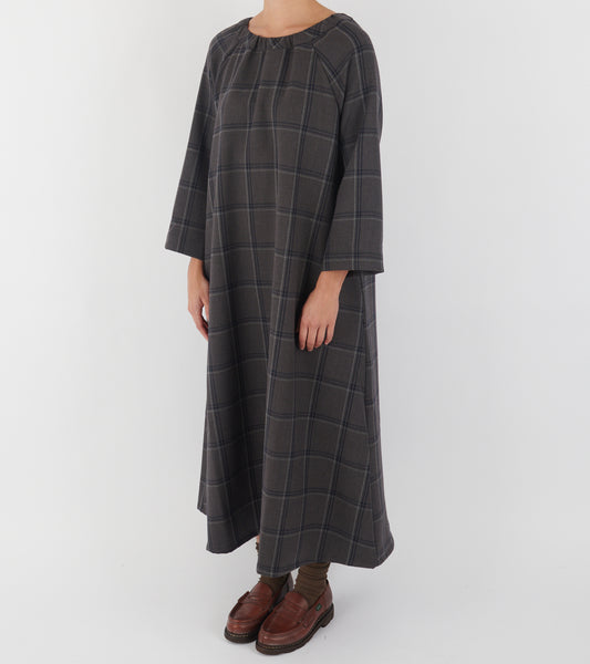 Alma Dress Check Bleu