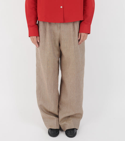 Jette Pant Check Beige