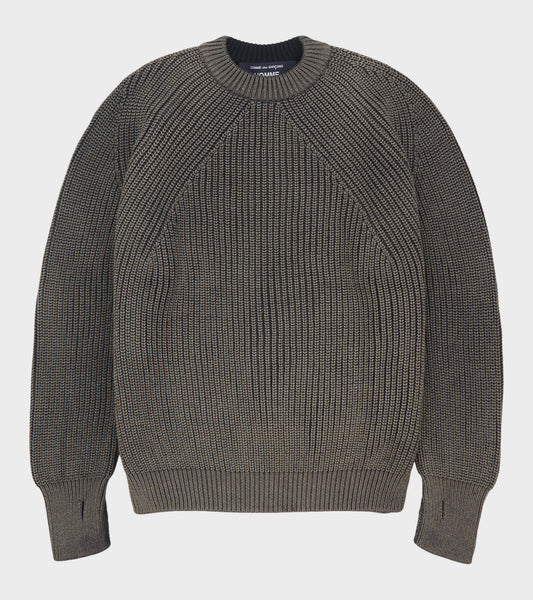 Two Tone Wool Sweater Grey/Navy