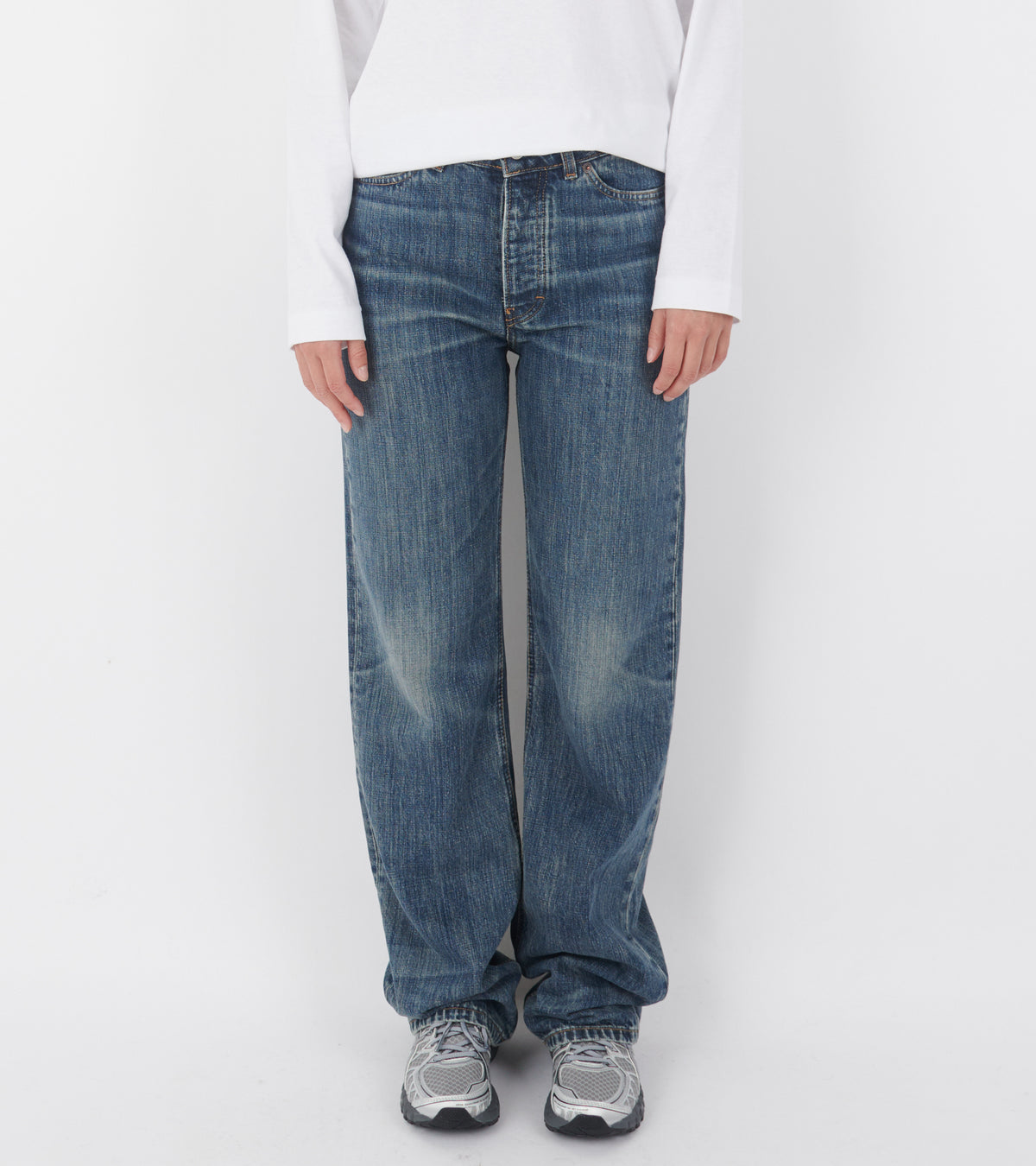 Virgo Jeans Dark Blue Righe