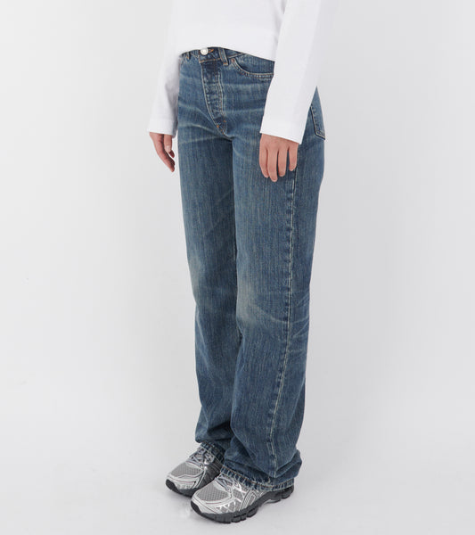 Virgo Jeans Dark Blue Righe