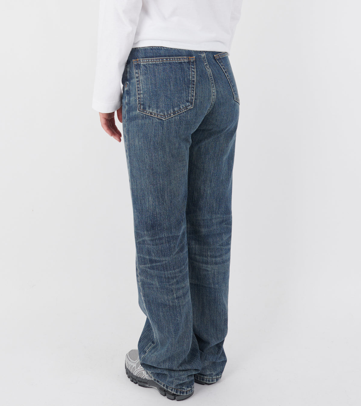 Virgo Jeans Dark Blue Righe