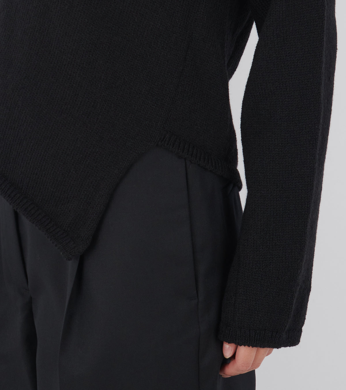 Asymmetrical Cardigan Black