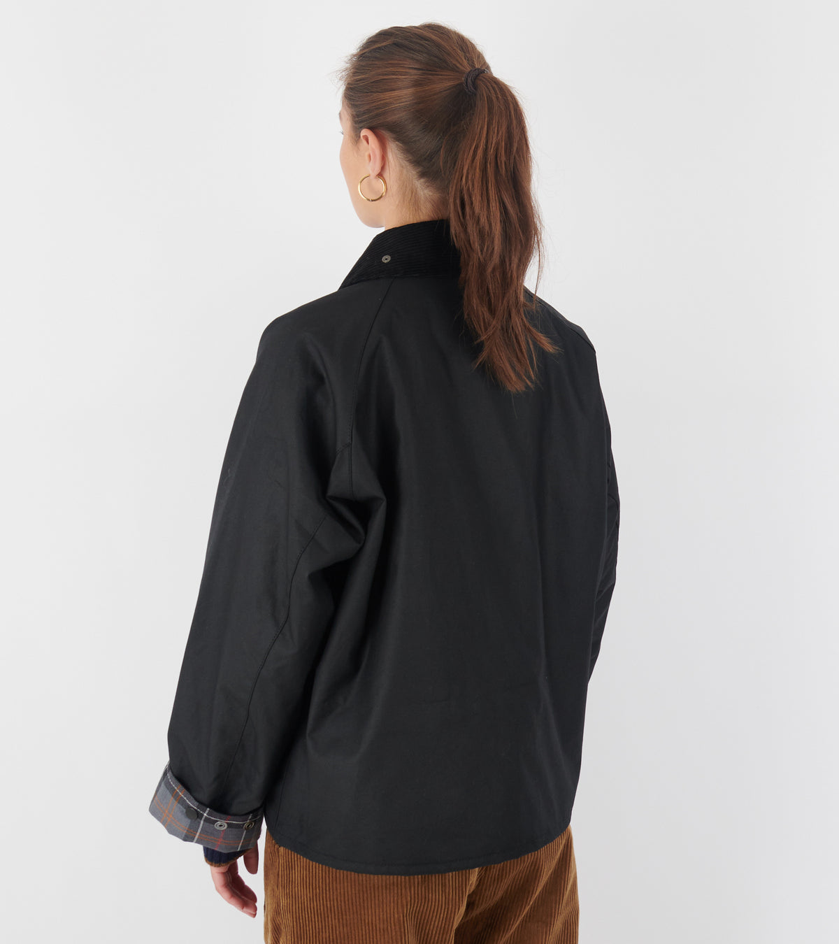 Barbour Modified Transport Wax Jacket Black