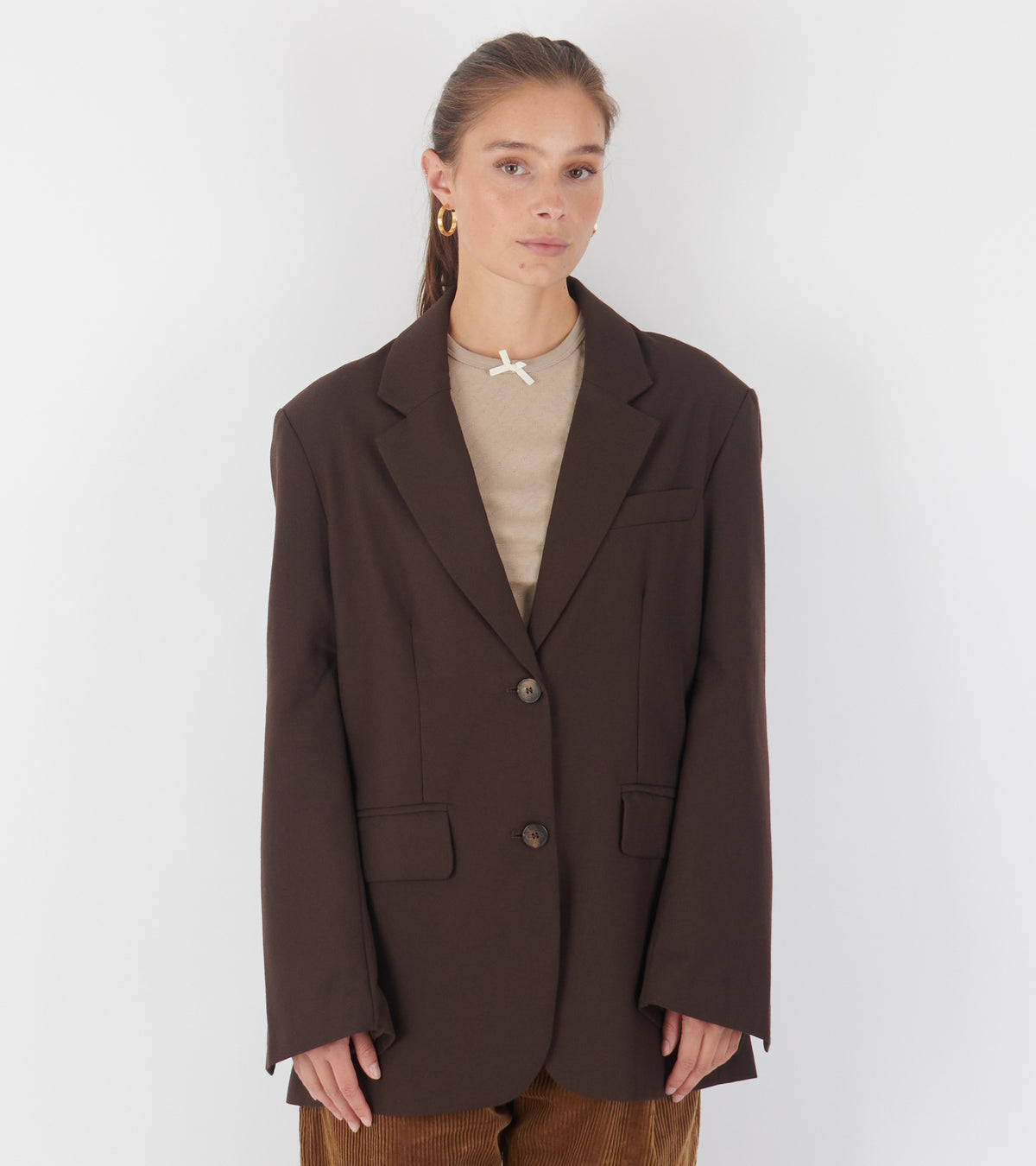 Alberte Blazer Dark Brown