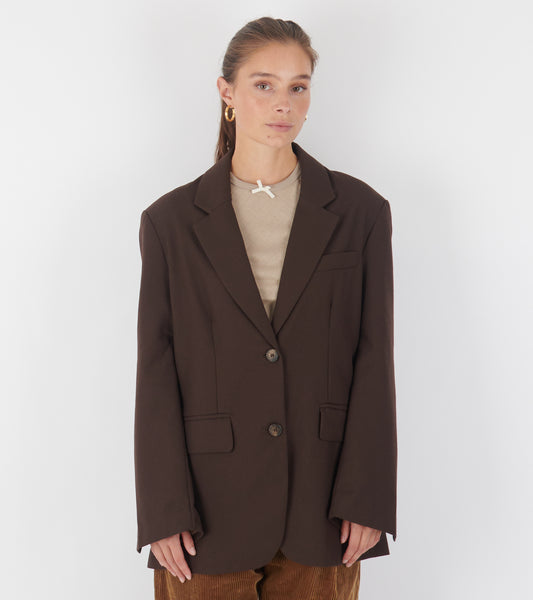 Alberte Blazer Dark Brown