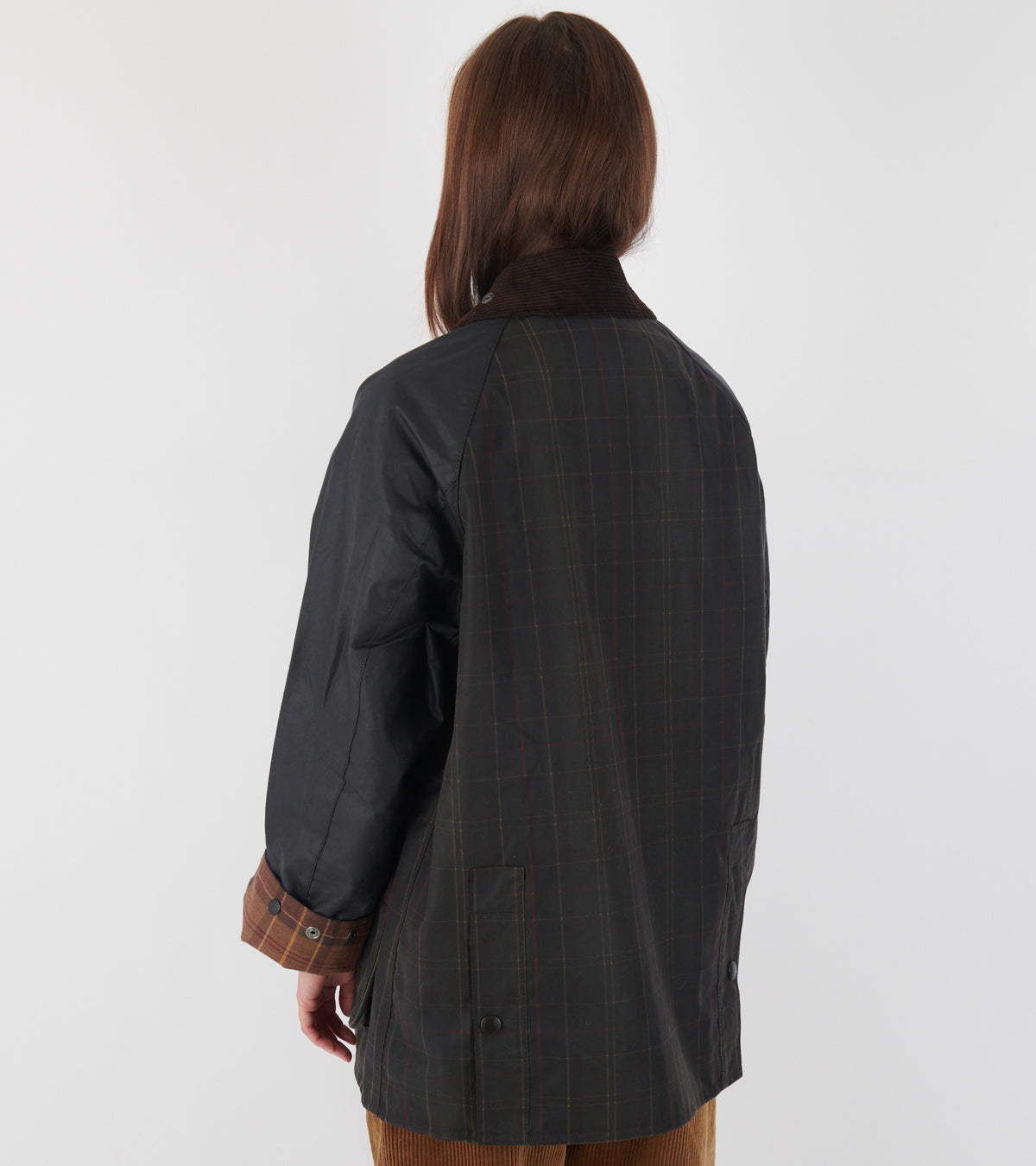 Patchwork OS Bedale Wax Jacket Tartan Mix