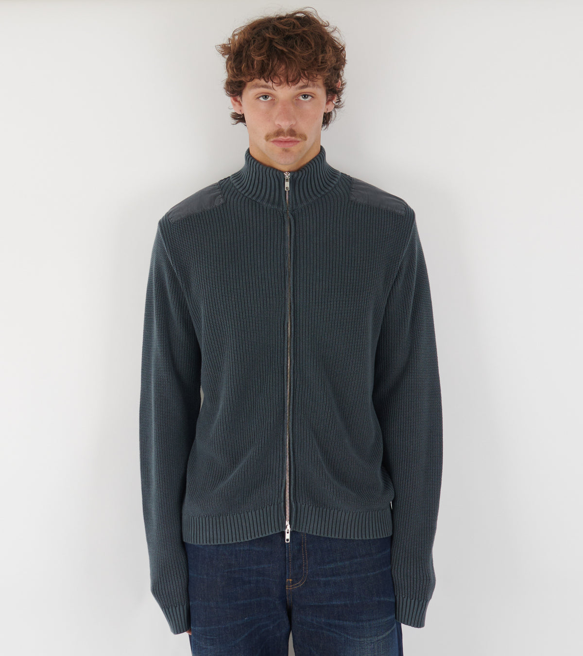 Voy Zipper Knit Washed Black