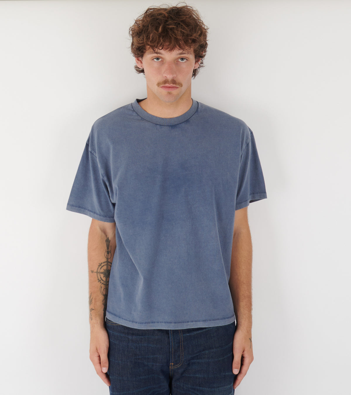 Back Logo Box Tee Old Sea