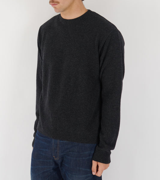 Logo Knit Sweat Black