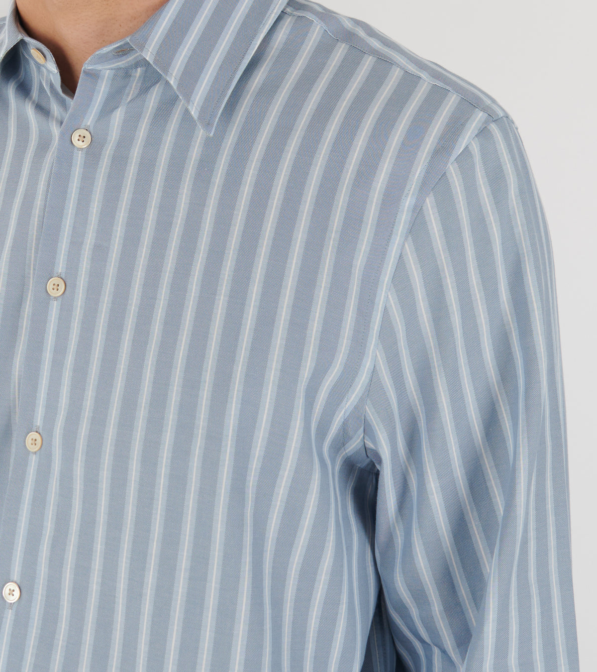 Striped LS Regular Fit Shirt Blue