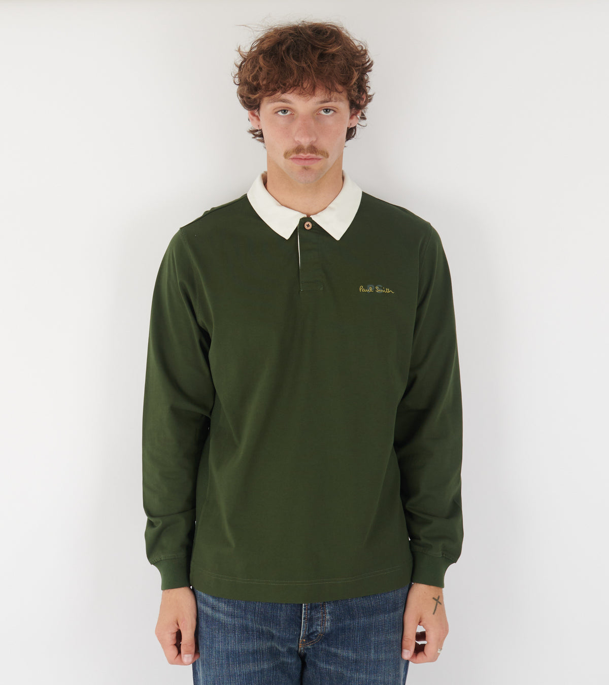 Long-sleeved Polo Green