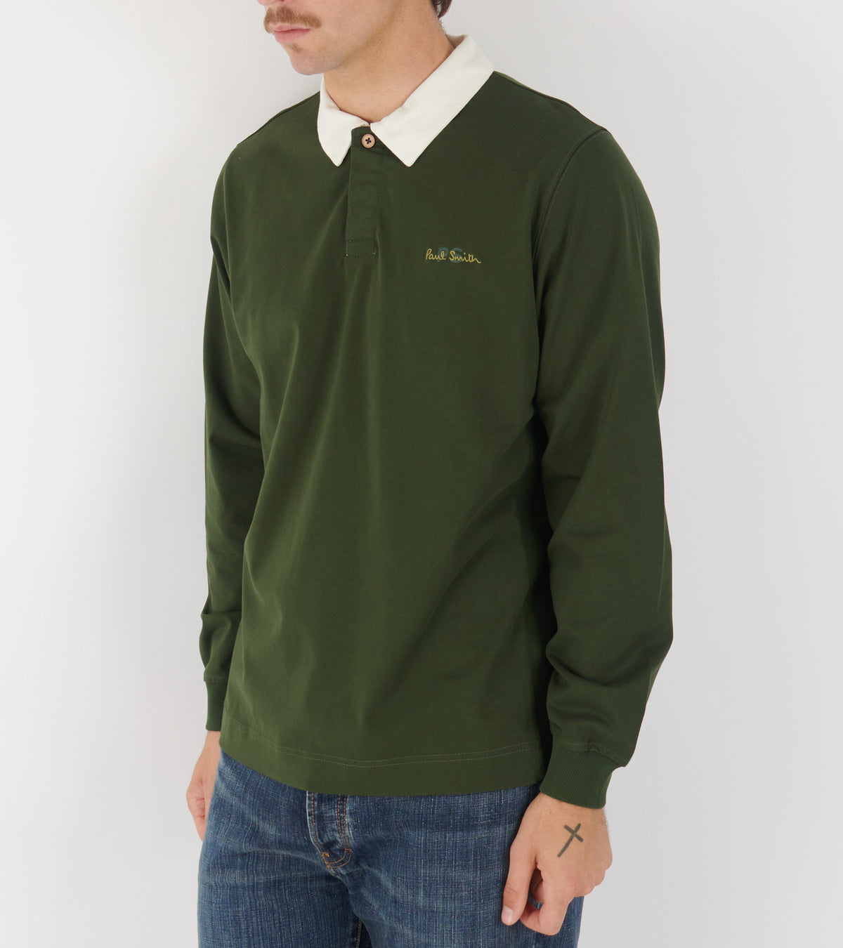 Long-sleeved Polo Green