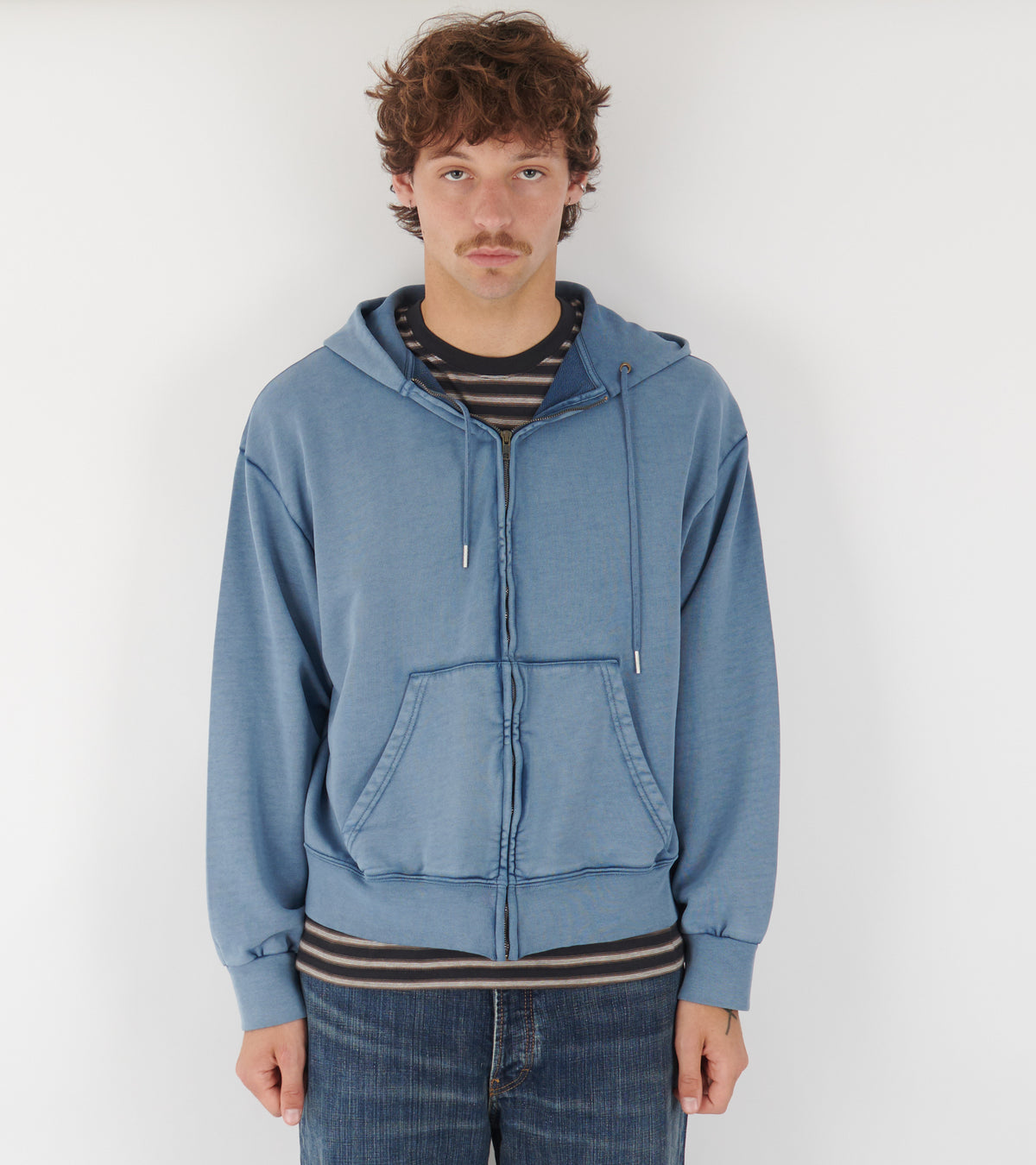 Dream Zip Back Logo Blue