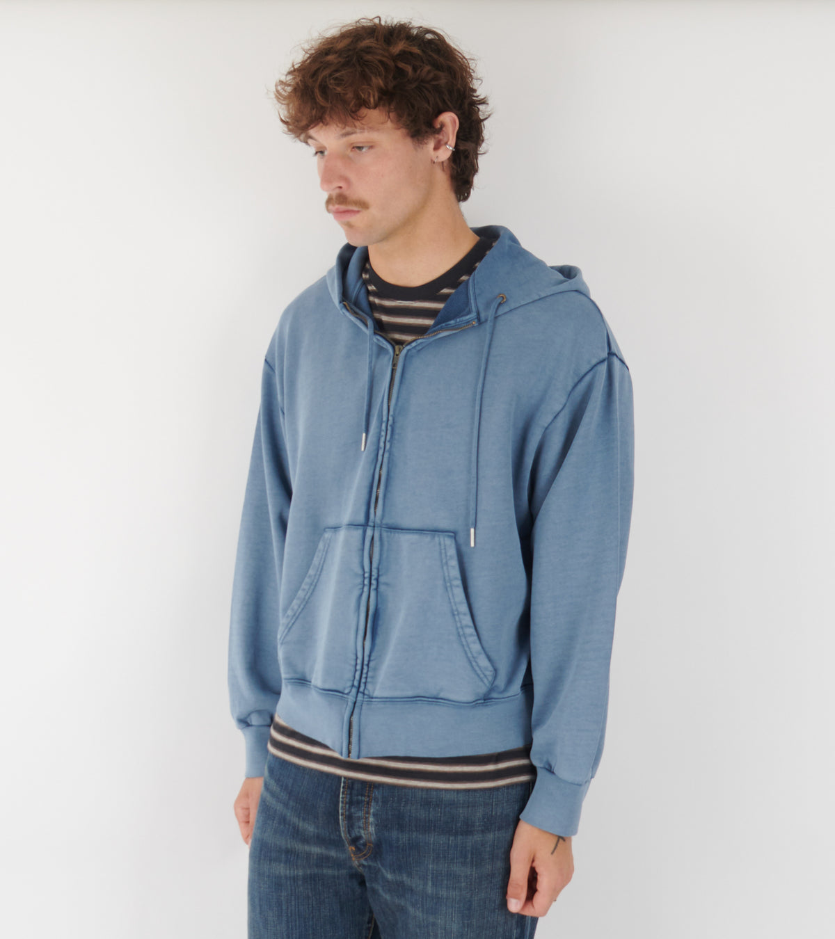 Dream Zip Back Logo Blue