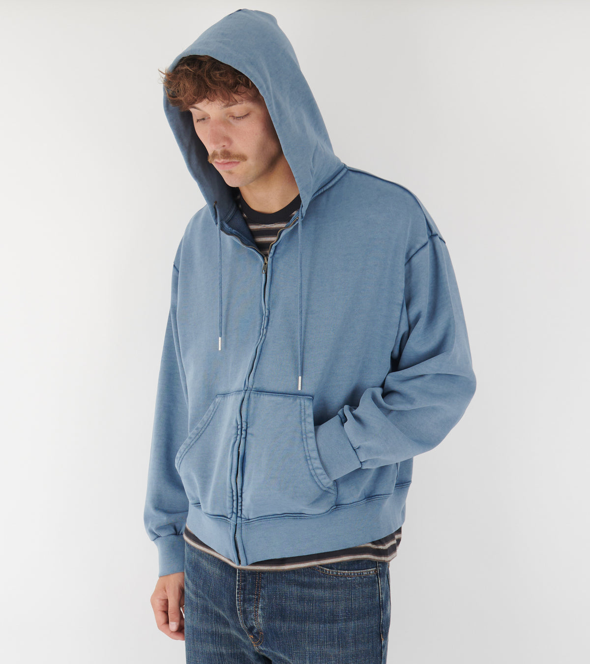 Dream Zip Back Logo Blue