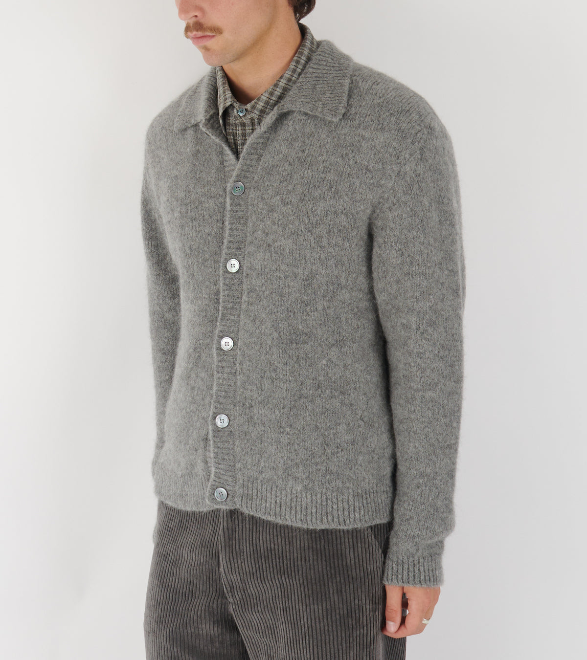 Alpaca Cardigan Grey