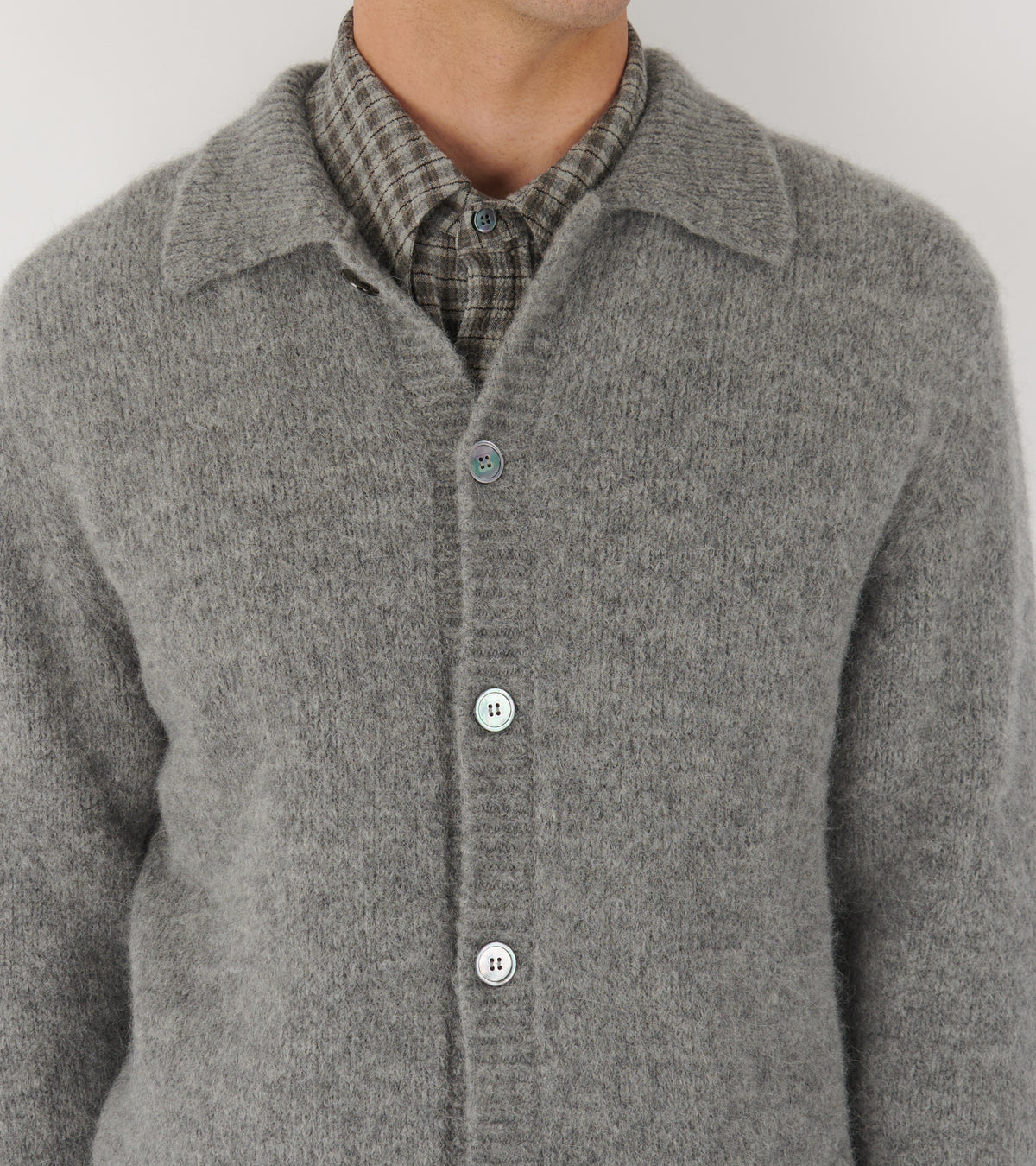 Alpaca Cardigan Grey