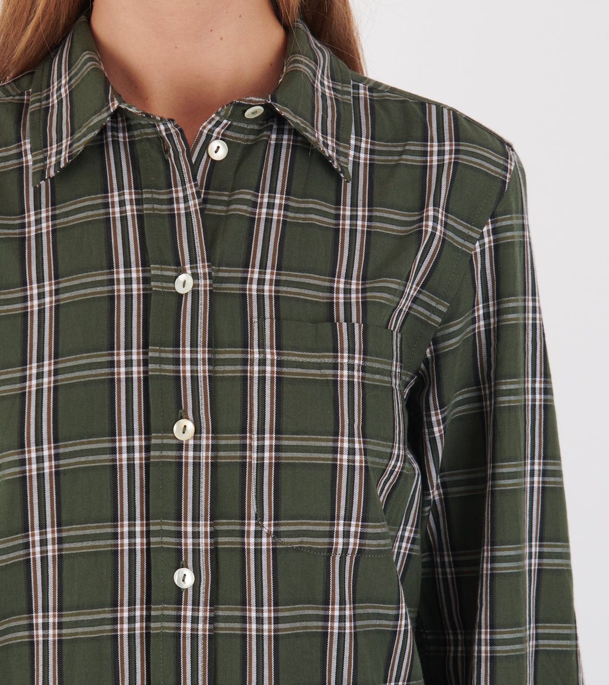 Nico Shirt Green/White Check