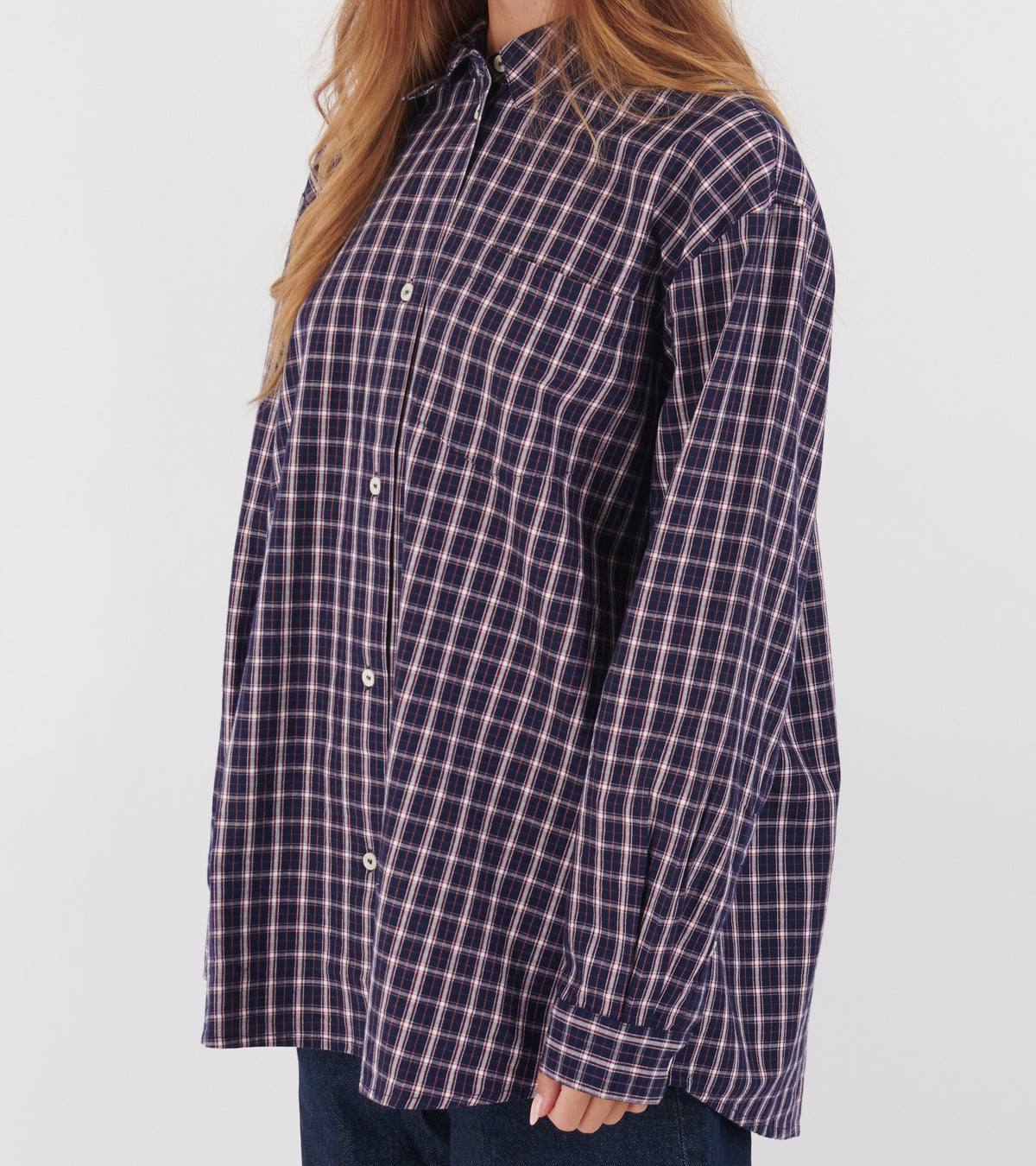 Edgar Shirt Navy/White/Red Check