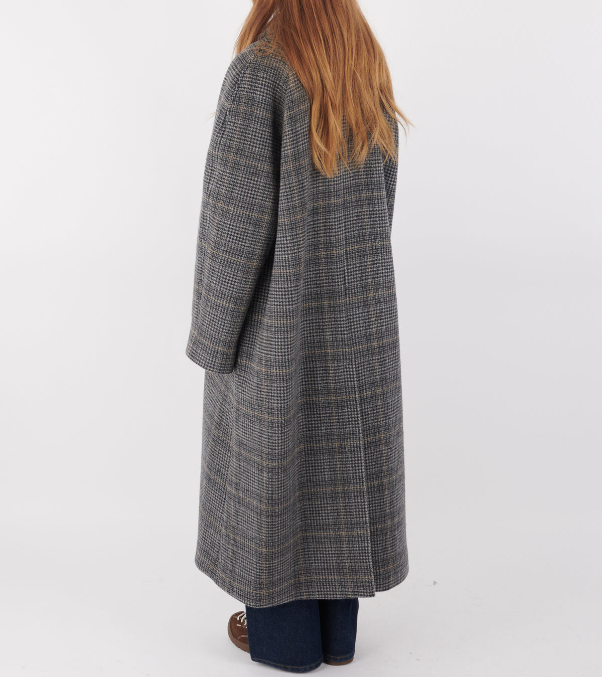 Mary Coat Grey Check