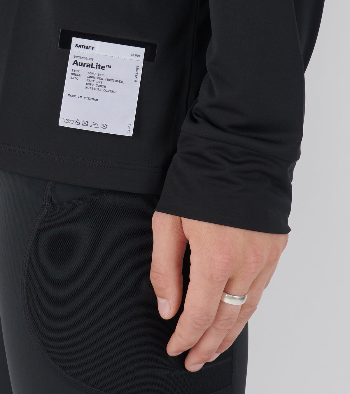 AuraLite Long Tee Black SA
