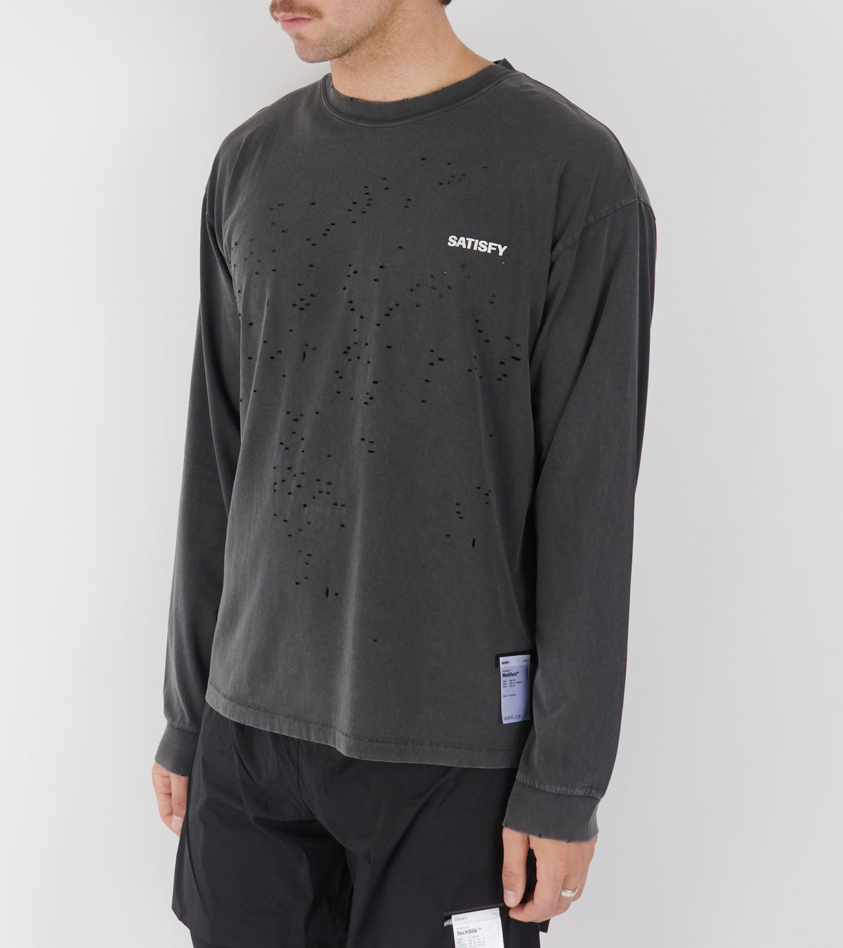 MothTech Long Tee Aged Black SAB