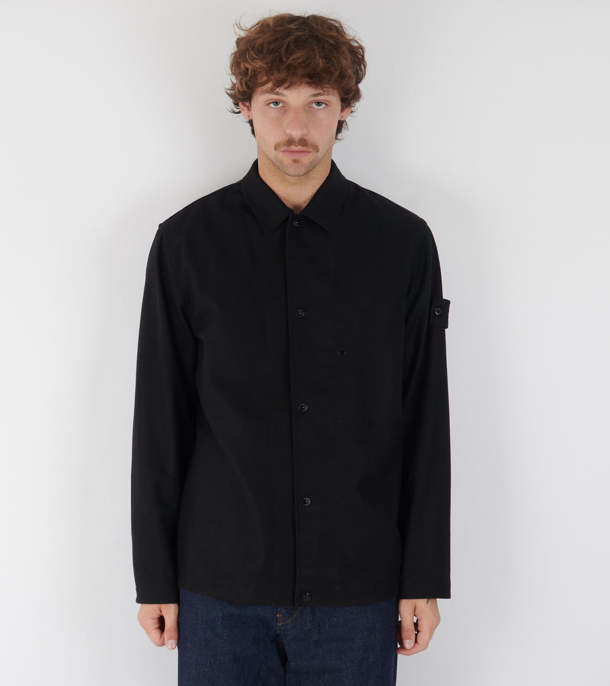Ghost Wool Overshirt Black