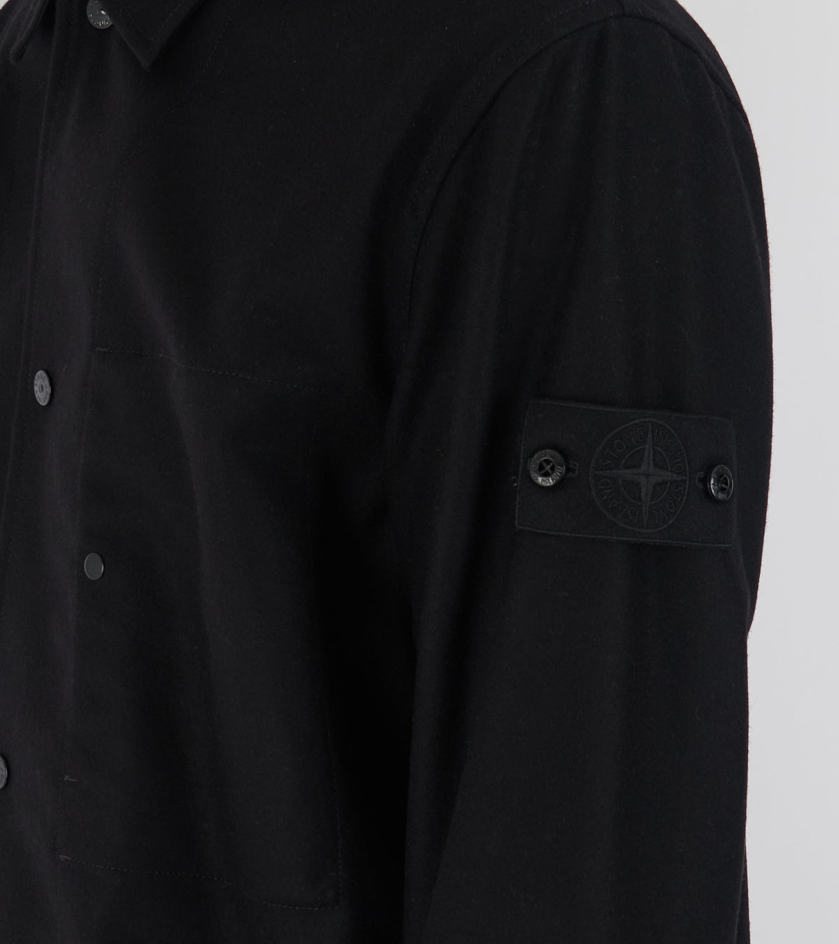 Ghost Wool Overshirt Black