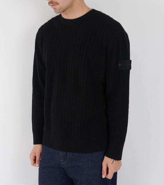 Ghost Structured Knit Black