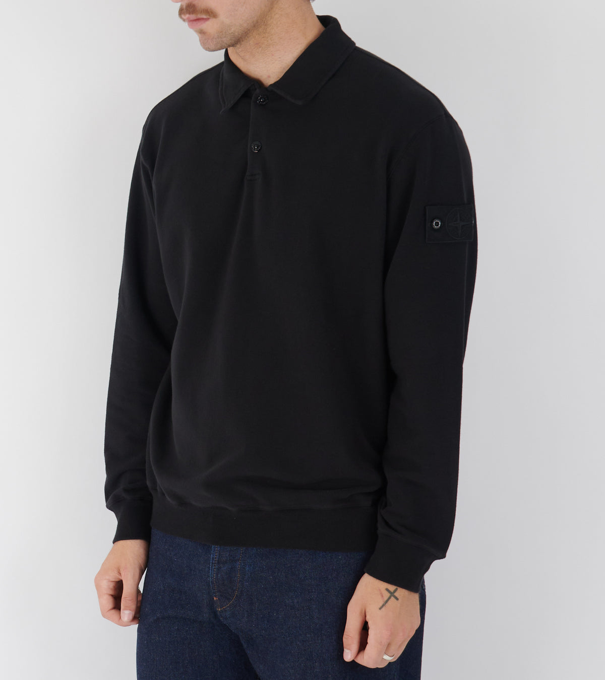 Ghost Polo Sweatshirt Black
