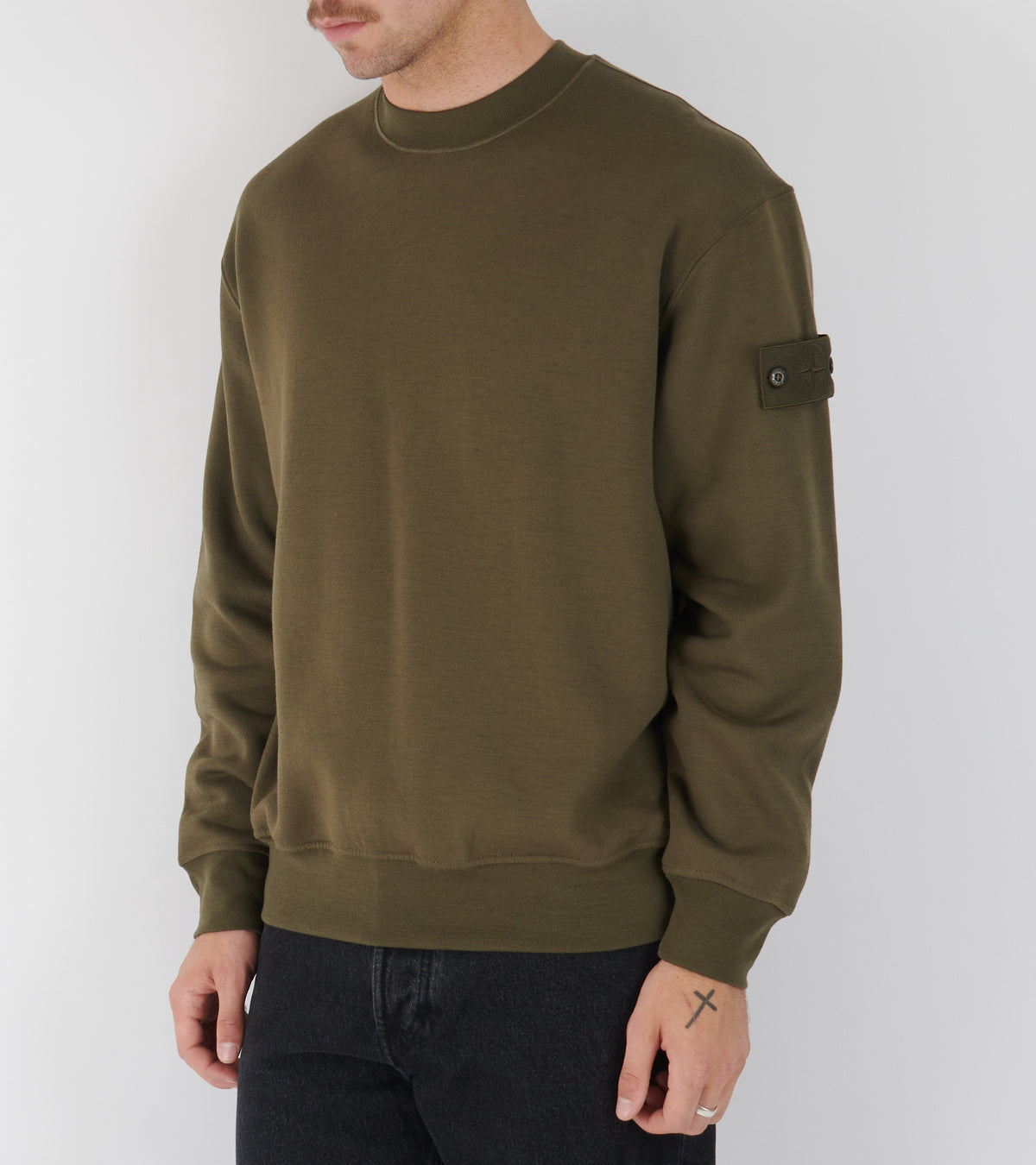 Ghost Wool Crewneck Olive Green