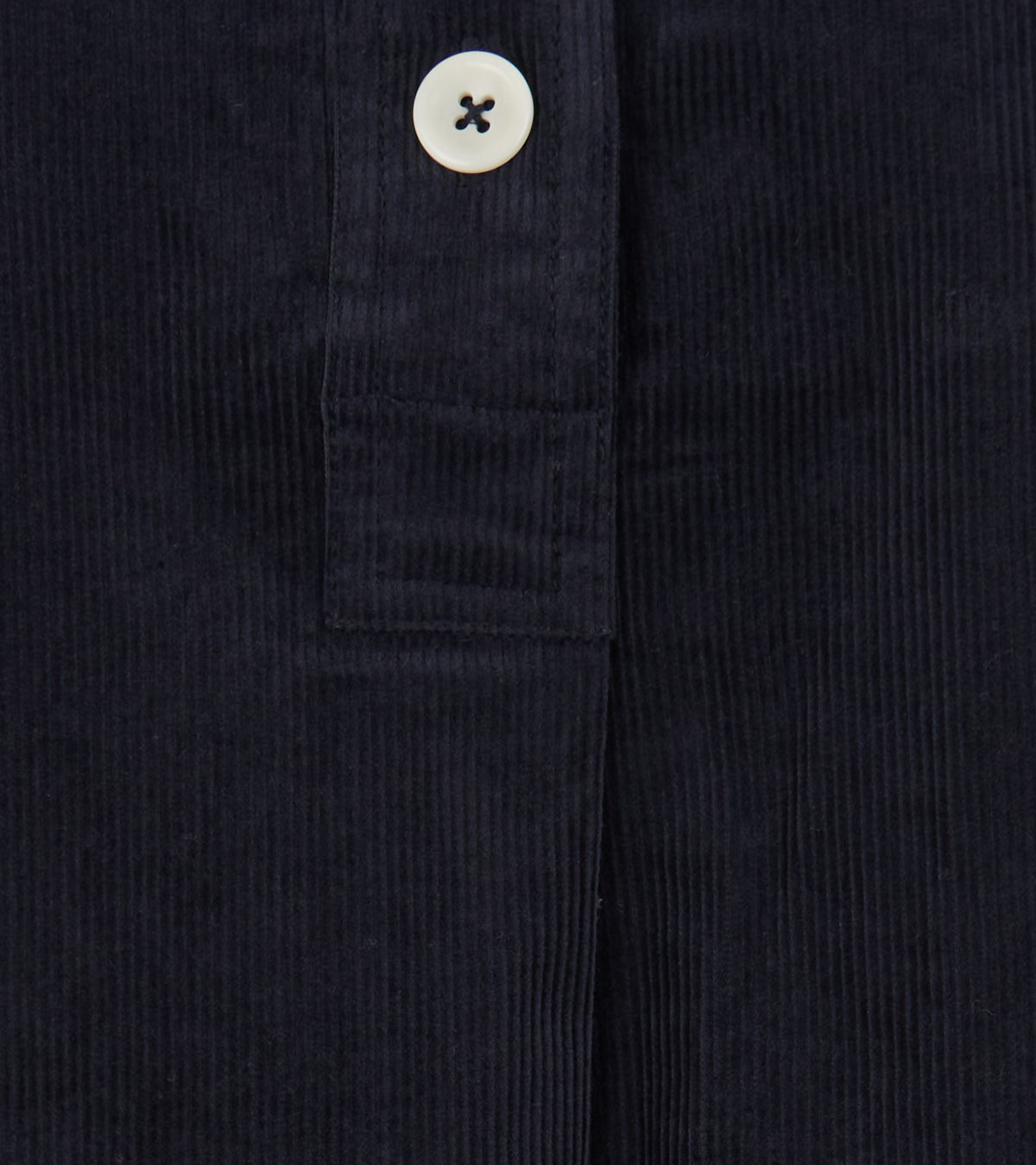 Organic Cord Smock Top Midnight