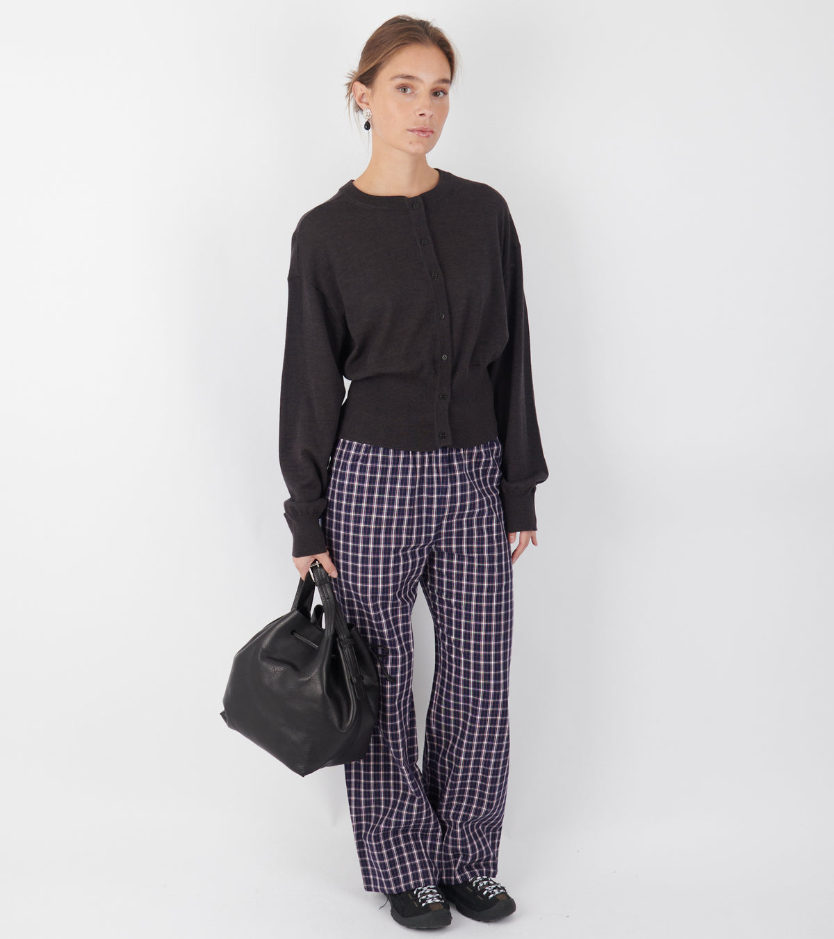 Jasmine Pants Navy/White/Red Check