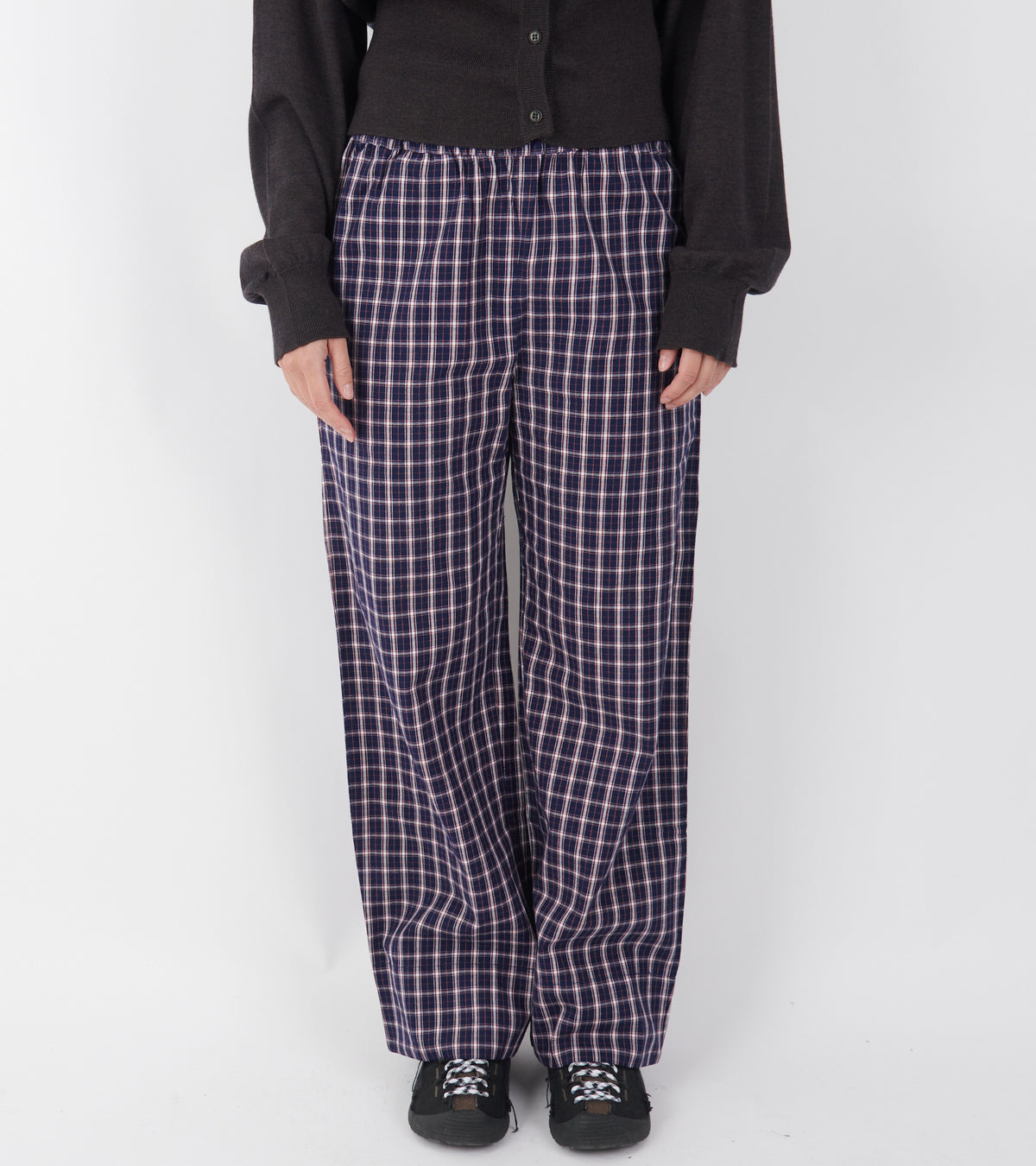 Jasmine Pants Navy/White/Red Check