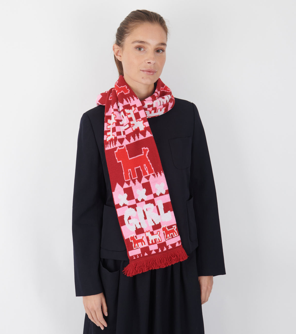Girl x Arena Scarves Red/Pink