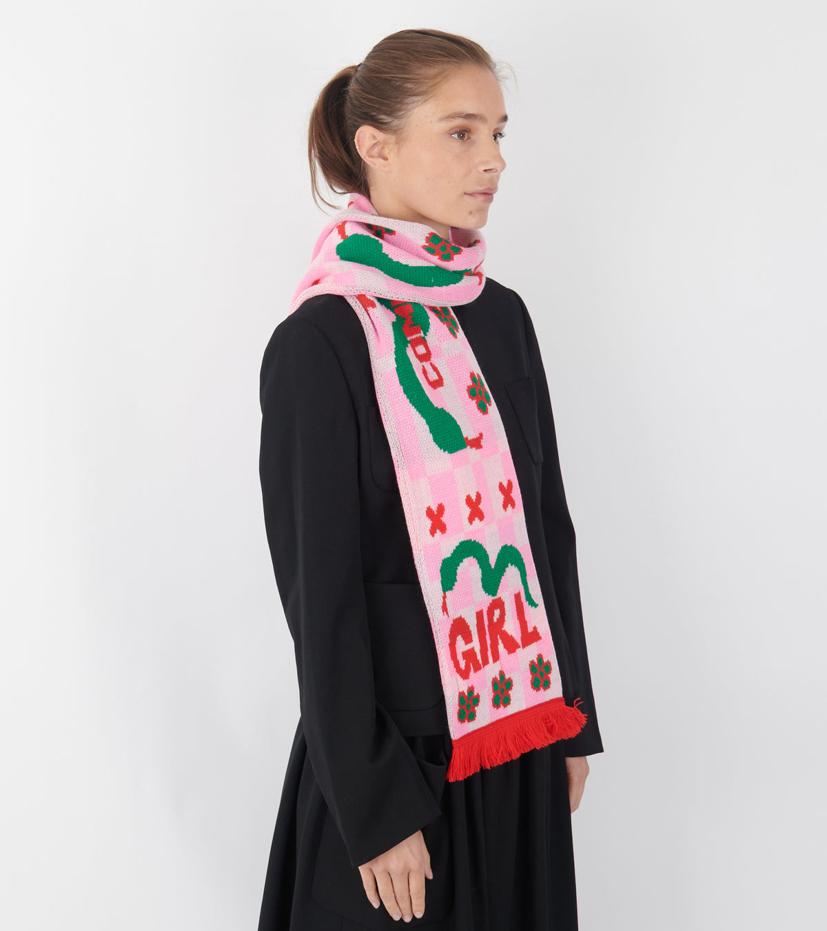 Girl x Arena Scarves Pink/Green