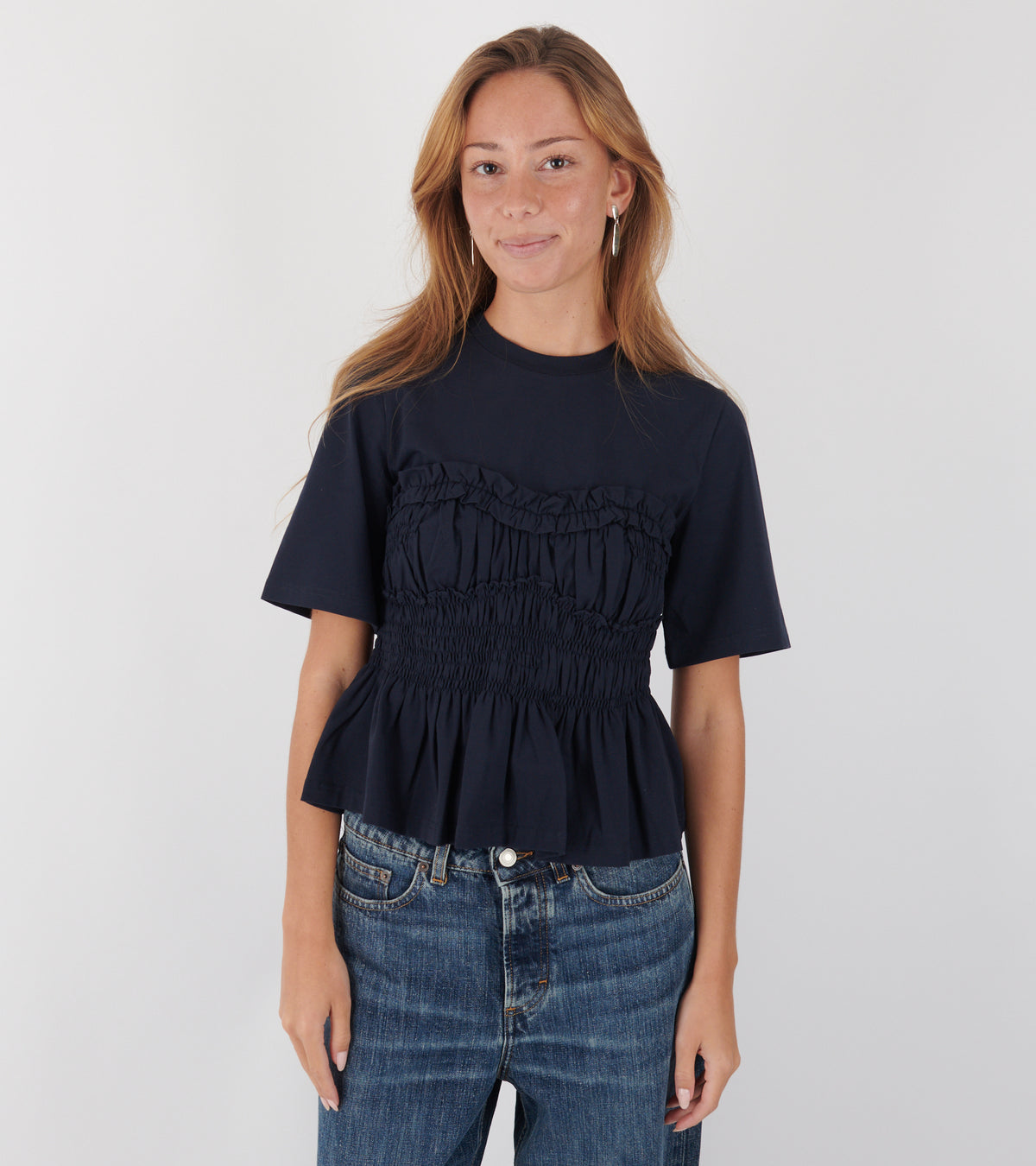 Vilde T-shirt Jersey Navy